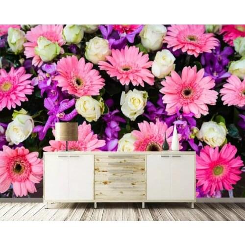 Modern simple marble geometric color block splicing geometric background wall