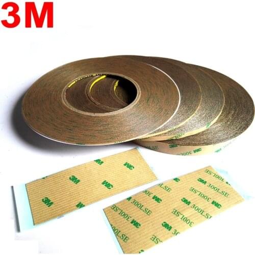 Wide Choose (1mm~15mm) Super Strong 3M 9495LE 300LSE Double Sided Heavy Duty Scoth Tape, Clear Wide for Phone Screen Display LCD