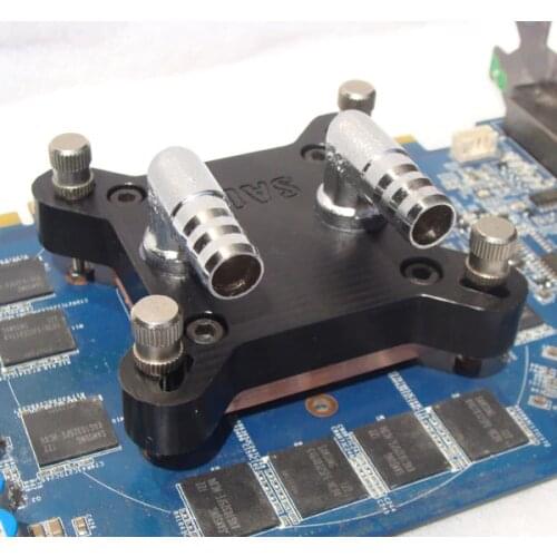 New Promotion For POM Computer Water Cooling/Graphics Card Water Block Chip VGA Blocks With Copper Cylinder Water Channel