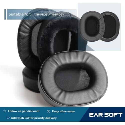 Earsoft Replacement Ear Pads Cushions for ATH-PRO5 ATH-PRO5V Headphones Earphones Earmuff Case Sleeve Accessories