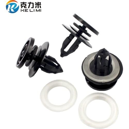KE LI MI 10PCS Auto door panel lined clips for Audi 03-08 years A4 B7 B6 plastic fasteners rivet