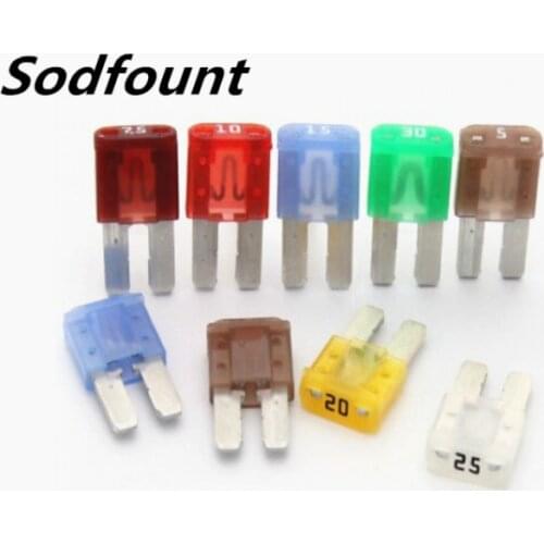 10pcs Auto car fuse for Kia K4/ Explorer/ S size 5/7.5/ 10/15/20/25/30A 2pin
