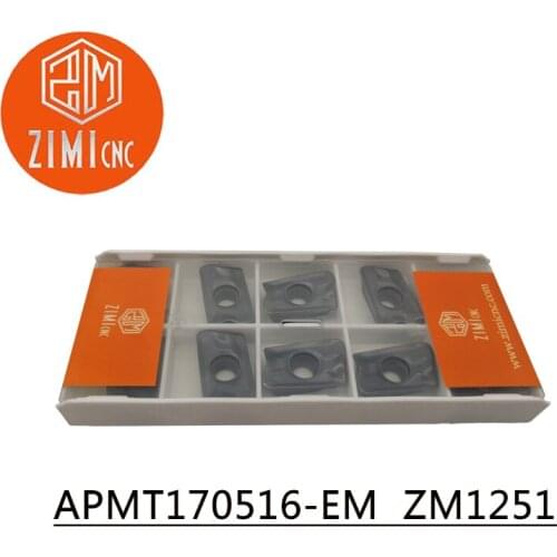 10pcs APMT170516-EM Carbide Insert Milling Insert Original Insert CNC Lathe Milling Tool Turning Tool Lathe Utensil
