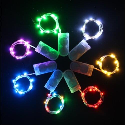 1-5M Fairy Lights CR2032 Battery Powered LED Mini Christmas Light Copper Wire String Light For Wedding Xmas Garland Party Indoor