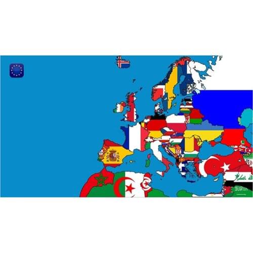 150x225cm DIY European Map Office Home Wall Decor Map Poster Waterproof Photography Background Photo Studio Backdrop