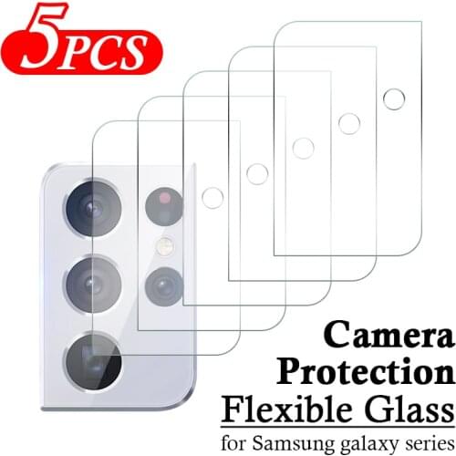 5Pcs Camera Lens Glass Protection for Samsung Galaxy S21 S20 Note 20 Ultra S10 Plus M62 F62 A72 A52 A32 A12 M12 A71 A51 Len Film