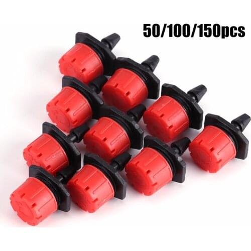 50/100/150Pcs Garden Irrigation Misting Micro Flow Dripper Drip 1/4'' Hose Garden Irrigation System Drip Dropshipping