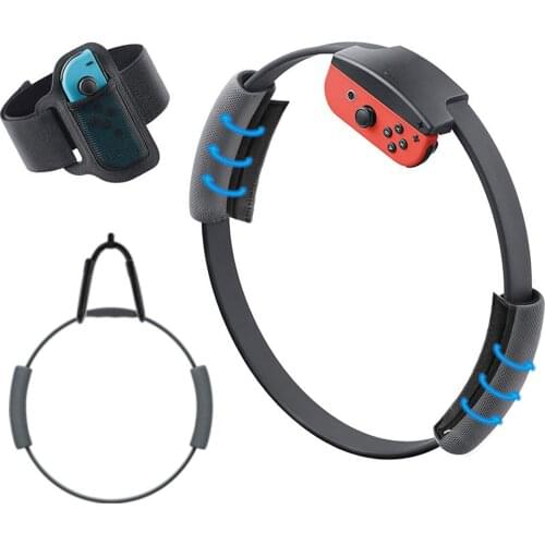 8PCS Lightweight Adjustable Wear Resistant Elastic Sport Strap Adjustable Leg Band For NS Switch Joy-Con Ring Fit Adventure Game