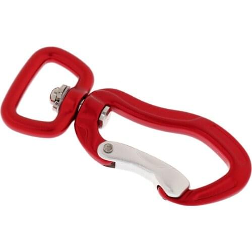 Aluminum 400KG Swivel Eye Snap Carabiner Hanging Connect Hook for Outdoor Climbing Camping Hiking Backpack Hammock
