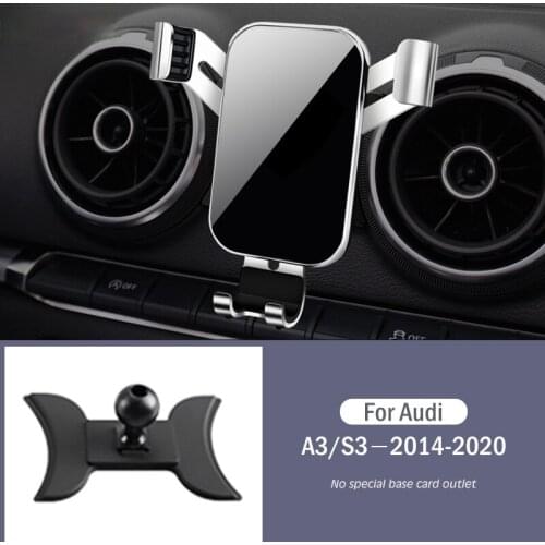 Car Mobile Phone Holder Special Air Vent Mounts Stand GPS Gravity Navigation Bracket For Audi A3 S3 8V 2014-2020 Car Accessories