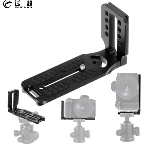 Quick Release L Plate Bracket 1/4" Vertical Shooting Handgrip 132A for Manfrotto Zhiyun Gimbal for Canon Nikon Sony Video Camera