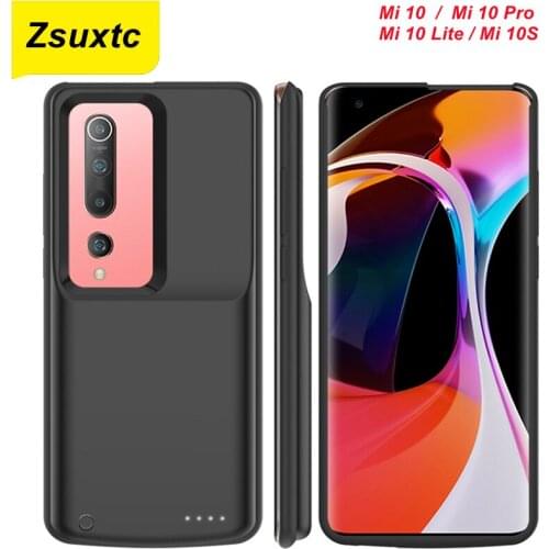 6800 Mah For Xiaomi Mi 10 10 Pro 10S Battery Case Smart Mi10 Phone Cover Power Bank For Xiaomi Mi 10 Lite Battery Charger Case