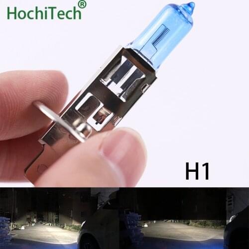 Top Quality H1 Halogen Lamp 6000K 12V 100W 55W 3000Lm Xenon Dark Blue Super White Quartz Glass Car HeadLight Replacement Bulb