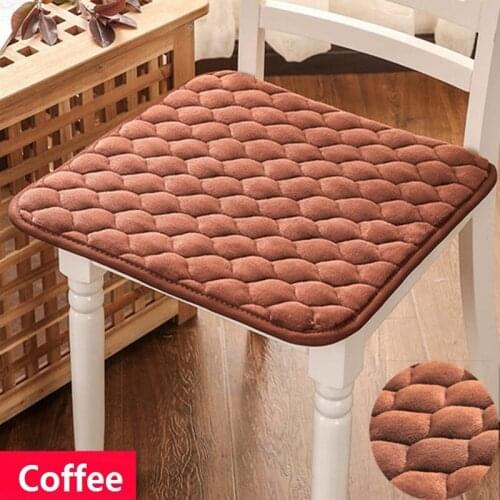 Cotton Dinning Chair Cushion Comfortable Sitting Buttocks Chair Cushion Home Office Soft Cushion 3 Colors Available Seat Pad
