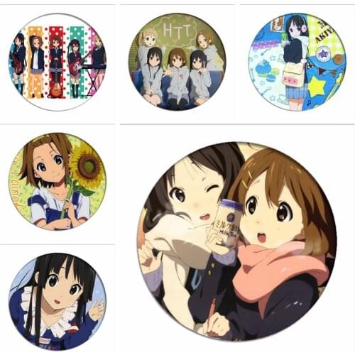 K-ON! Cosplay Backpack Badges Hirasawa Yui Anime Brooch Icon Collection Bags Akiyama Mio Breastpin Toys for Clothing Gift