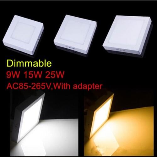 9W 15W 25W Square thin wall Surface Mount Ceiling led Light lamp SMD 2835 downlight fashion brief AC110v,220v 230V 240V