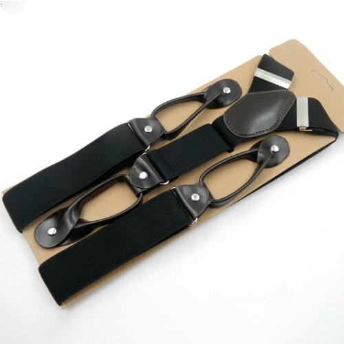 Mens Suspender with Button End and Adjustable Strap Y Shapd Suspenders Braces Men Gifts