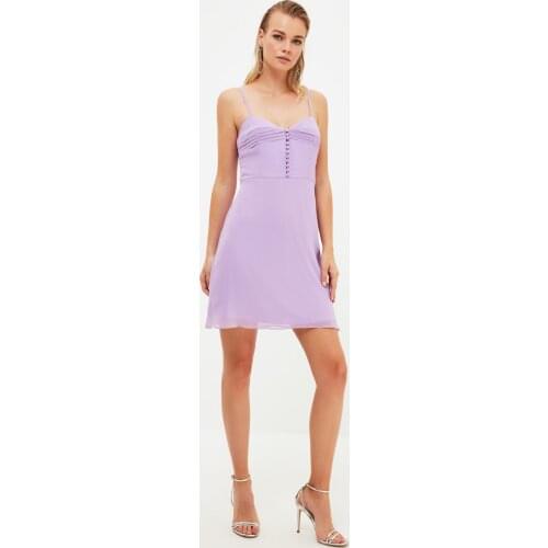 Trendyol Button Detail Dress TPRSS21EL4435