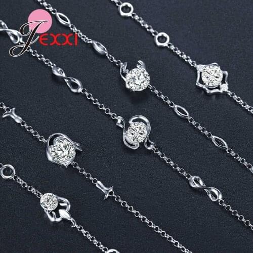 Latest Women 12 constellations Bracelets Sale 925 Sterling Silver Summer Style Jewelry For Wedding Engagement Party Decoration