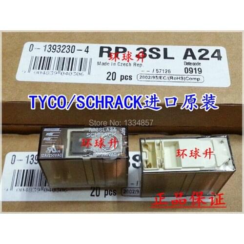 TE SCHRACK RP3SLA24 24VDC 16A250VAC 6PINS Power Relay original New