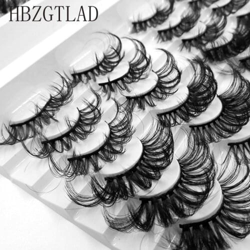 NEW 24 Pairs Mink Eyelash 3D 5D Mink Eyelashes Natural False Eyelashes Thin Eyelashes Cruelty-free Mink Eyelash Makeup Cilia