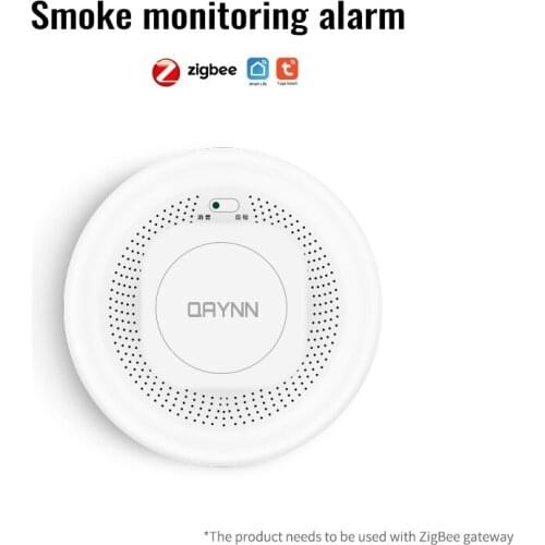 Tuya WiFi Smoke Alarm Smoke Network Alarm High Sensitivity Smart Smoke Detection Fire Alarm Security System For Houses Hotels