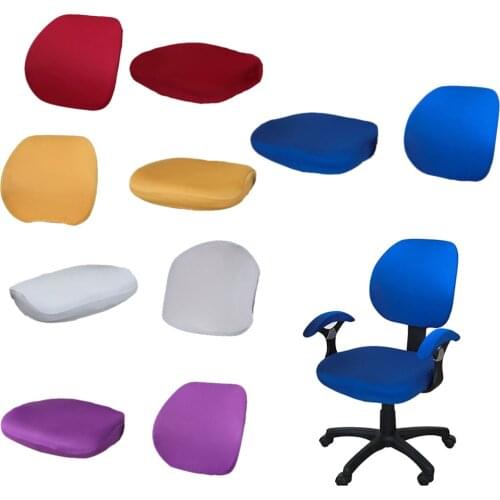 Modern Chair Covers Spandex Universal Computer Office Desk Stretch Rotating Pure Color Chair Cover for Home, Living Room Use