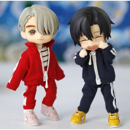 Sportswear suit for OB11, Obitsu11,1/12 BJD SD Cosplay Leisure Fashion Clothes 5 colors