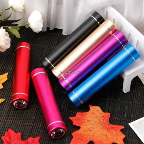 Aluminum 18650 Battery DIY Power Bank Box Case With LED Flashlight USB Charger For iPhone For Huawei Smart Phone Au08 19