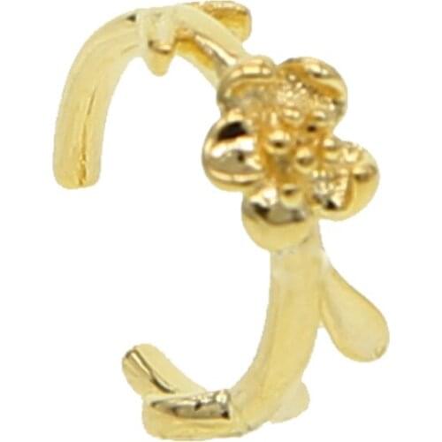 2020 Fashion Women Earring Gold Color Flowers Leaf Ear Cuff No Piercing Delicate Engagement Jewelry Accessories Cheap Wholesale