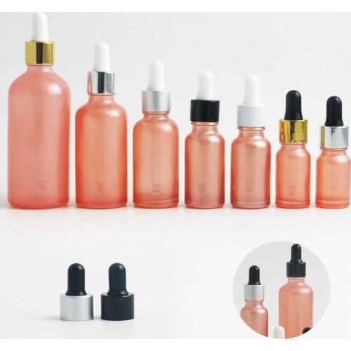 12 x 100ml 50ml 20ml 15ml 10ml 5ml Refillable pink Glass E-liquid pipette bottle 30ml Glass pipette dropper bottle