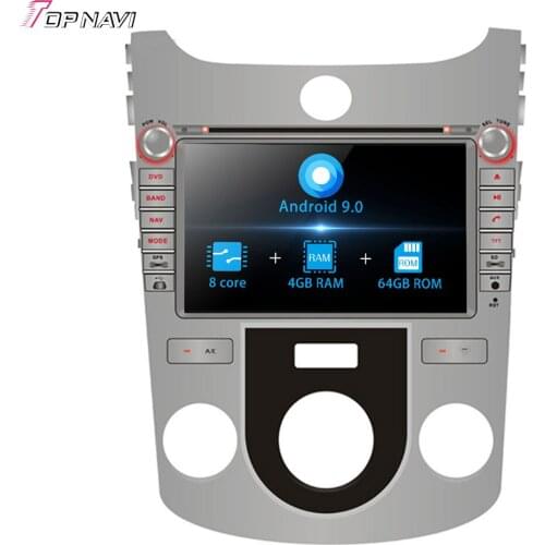 Octa Core 8'' Android 9.0 GPS player For KIA CERATO/FORTE Manual Air-Conditioner version 2008-2012 Stereo Auto Car Radio 2 Din