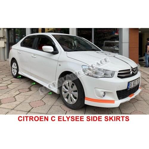 For Citroen C Elysee Side Skirts 2013-2020 Sill Trim Car Styling Auto Accessory Universal Spoiler Mud Flaps Lip Splitter Bumper