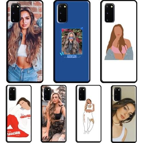 Addison Rae Case For Samsung Galaxy S10 S9 S8 Note 10 Plus Note 20 Ultra S20 FE S21 Ultra Phone Cover