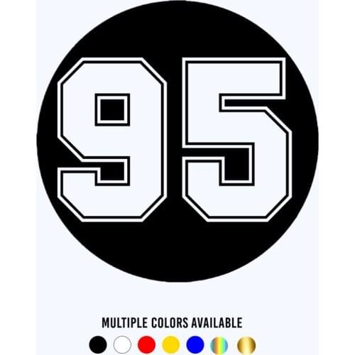 CK20322# Die-cut Vinyl Decal Figure Number 95 Car Sticker Waterproof Auto Decors on Car Body Bumper Rear Window
