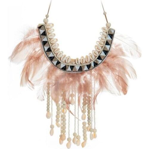 Hanging decoration DKD Home Decor Feather Shells (40 x 2 x 44 cm)