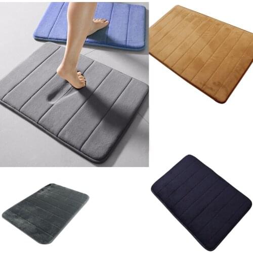 30*50cm Water Absorption Rug Bathroom Mat Shaggy Memory Foam Bath Mat Set kitchen Door Floor Mat Carpet For Toilet Non Slip