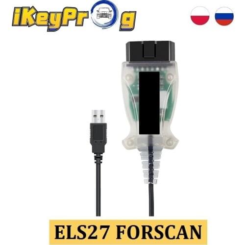 ELS27 FORScan Green PCB PIC24HJ128GP+FTDI Mircochip ELM327&J2534 Pss-Thru OBD2 Diagnostic FoCOM ELS27