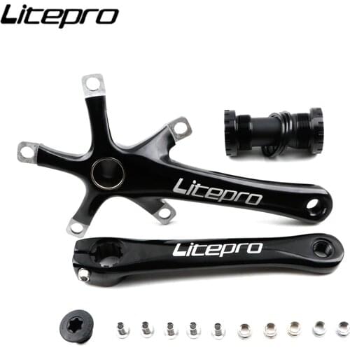 GOLDIX LP Litepro Aluminium Folding Bike Hohl Einer Kurbel 170mm BCD 130mm Klapp Fahrrad Kurbel Zahn crank set gravel bike