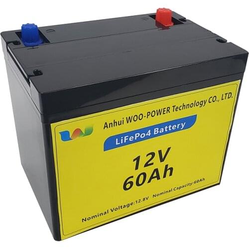 Deep cycle Lithium ion battery 12v 60ah lifepo4 battery 12v rechargeable battery pack