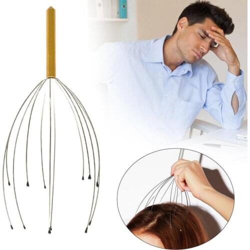Octopus Scalp Head Massager handheld Scratcher Stress Care Neck Release Scalp Stress Claw Massage Pain Relax Head hand Reli X9U6