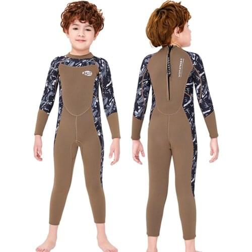 Wetsuit Neoprene 2.5MM Boy Children Rash Guards Swimming Surf Windsurf Kitesurf Swimsuit Scuba Diving Clothes Kids Bathing Suit
