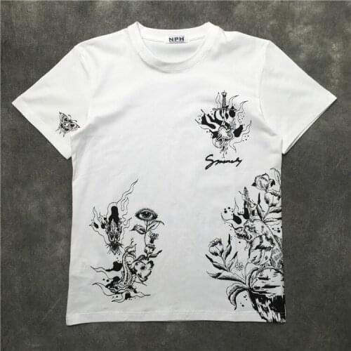 Novelty 2020 Unisex New Dragon frog eye T Shirts T-Shirt Hip Hop Skateboard Street Cotton T-Shirts Tee Top kenye S-XXL #K68