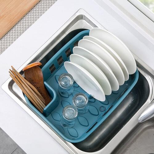 New Large Kitchen Plate Dish Cup Rack Utensil Cutlery Storage Holder Drainer Kitchen Tableware Drying Rack Dinnerware Organizer