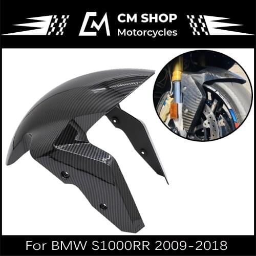 For BMW S1000RR S1000R Carbon Fiber Front Fender Guard Splash Proof Front Fender 2009-2018