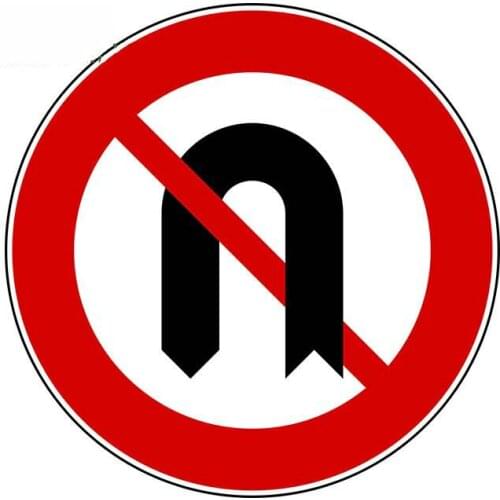 Warning Car StickerTraffic Signs Personality Sunscreen Car Window Car Styling KK Vinyl Cover Scratches Waterproof PVC