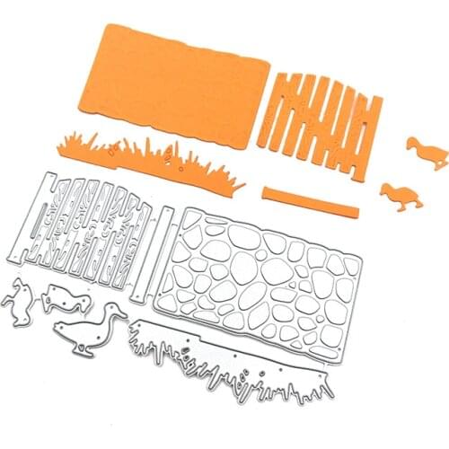 Julyarts Duck Grass Cutting-Dies-2020 Scrapbooking Dies Thankful Metal Cutting Dies Embossing Scrapbooking Stencil Craft Cut Die