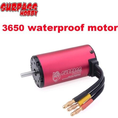 Surpass Hobby motor Waterproof 3650 Brushless 3100KV 3600KV 3900KV 4300KV 4500KV 5200KV 5900KV 6900KV 7700KV for 1/10 RC Car