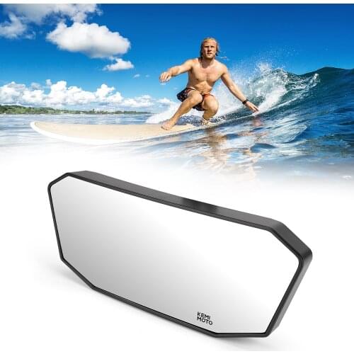 Kemimoto Marine Boat Mirror Universal Boat Mirrors Rear View for Ski Boats Pontoon Boat Water Sport Watercraft Surfing