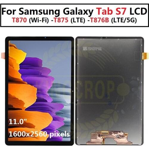 11.0" For Samsung Galaxy Tab S7 LCD Display Touch Screen Digitizer Panel Assembly For Samsung Tab s7 SM-T870 T875 T876B lcd